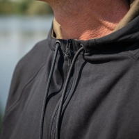 Fox Collection Zipped Hoody Black